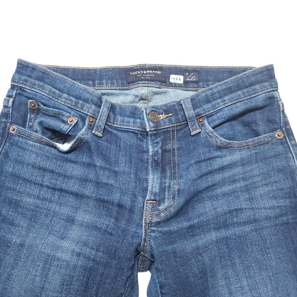 Lucky Brand Sweet Boot Jeans Womens 4 Blue Mid Rise Bootcut Denim 27x32